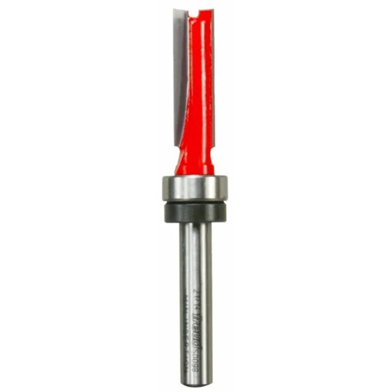 Freud Top Bearing Flush Trim Router Bit - 5/16" Diameter, 1" Cut, 1/4" Shank
