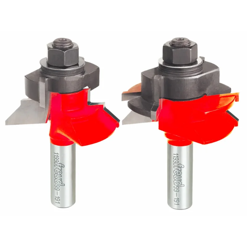 Freud "V" Panel Router Bit Set - 2-11/64" Diameter, 1-1/8" Cut, 1/2" Shank