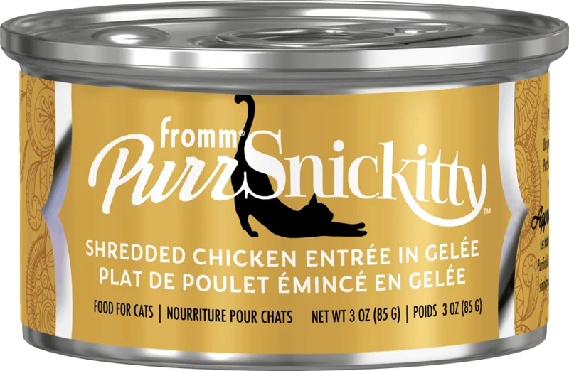 Fromm PurrSnickitty Shredded Chicken Entre in Gele Wet Cat Food