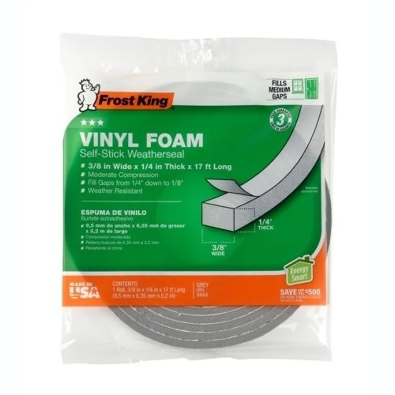 Frost King Vinyl Foam Weatherseal Brown