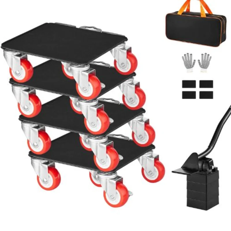 Furniture Dolly Heavy Duty Furniture Movers with 5 360 Rotation Wheels Furniture Lift Slider Tool Set for Appliances