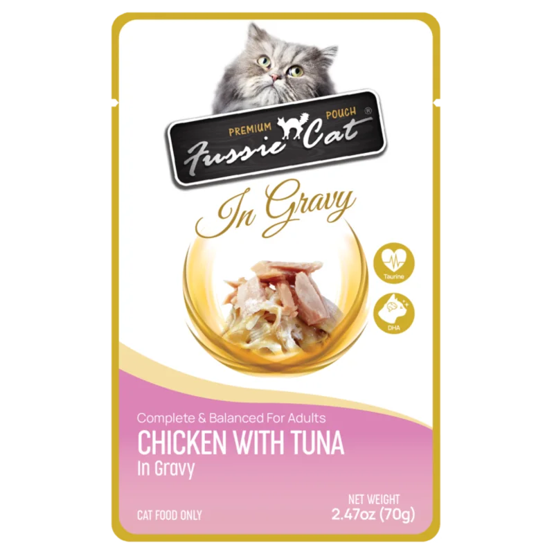 Fussie Cat Chicken with Tuna in Gravy Cat Food