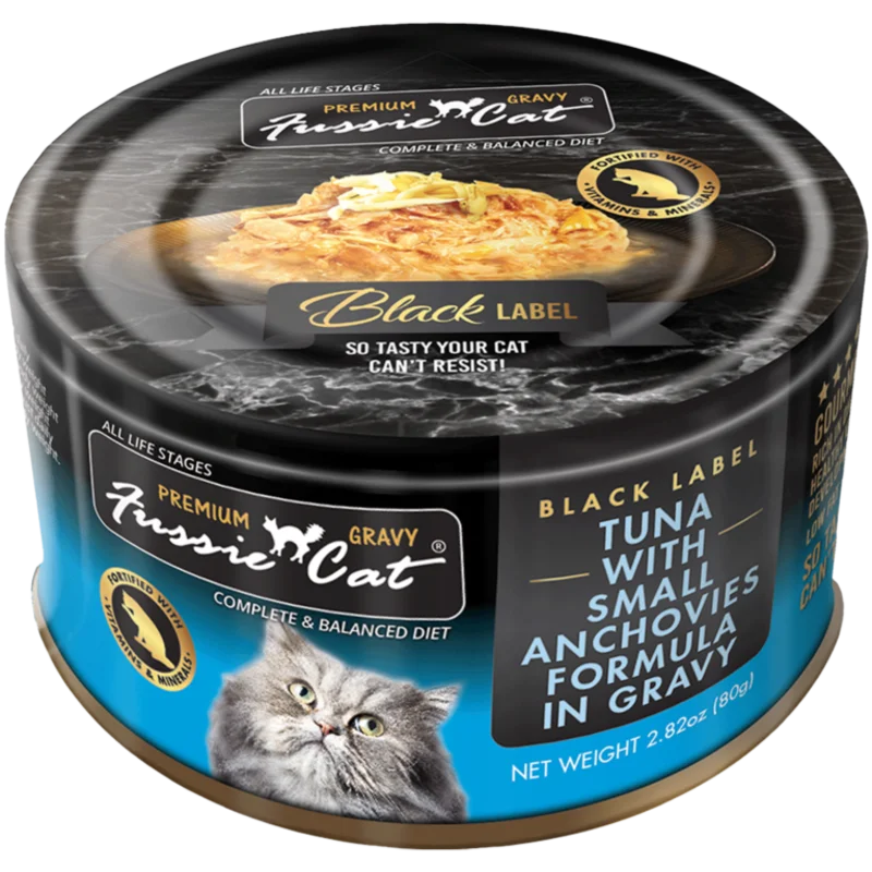 Fussie Cat Tuna with Small Anchovies Formula in Gravy