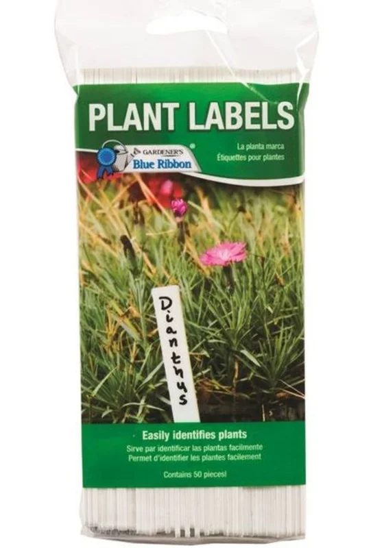 Gardeners Blue Ribbon Plastic Sturdy Plant Labels