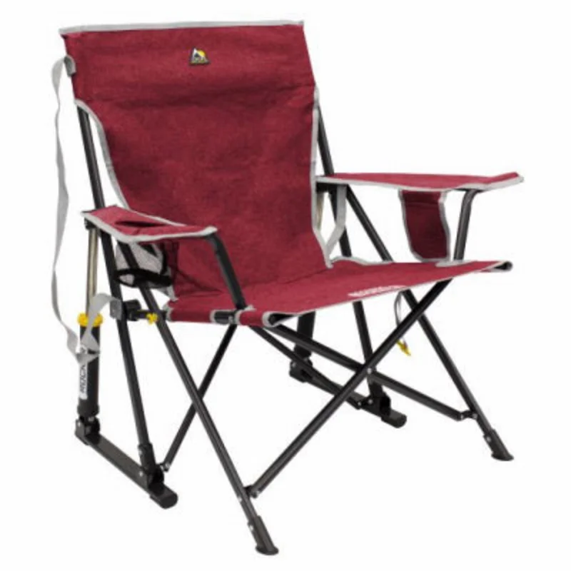GCI Outdoor Kickback Rocker Sports Quad Chair Heather Red