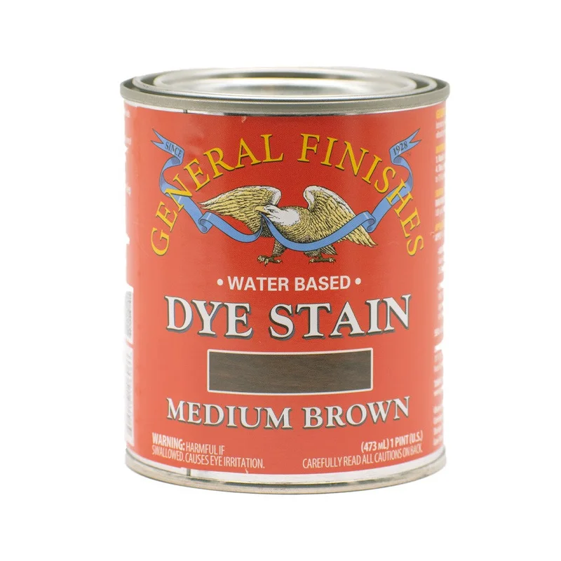 General Finishes Water-Based Dye Stains - Pint Amber