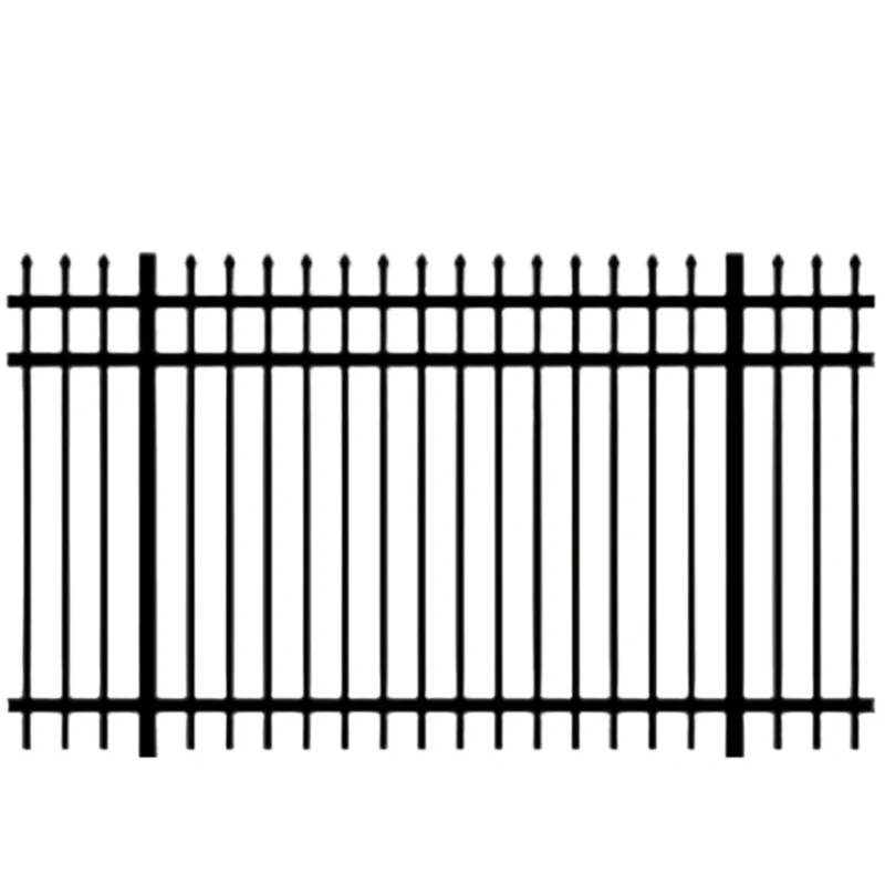 German Shepherd Commercial Aluminum Fence Panel Black