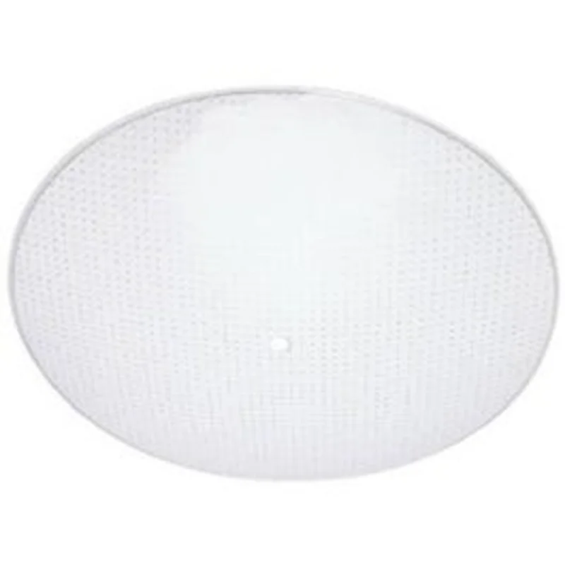 Glass Diffuser, Round, Clear Dot Pattern, 13-In.