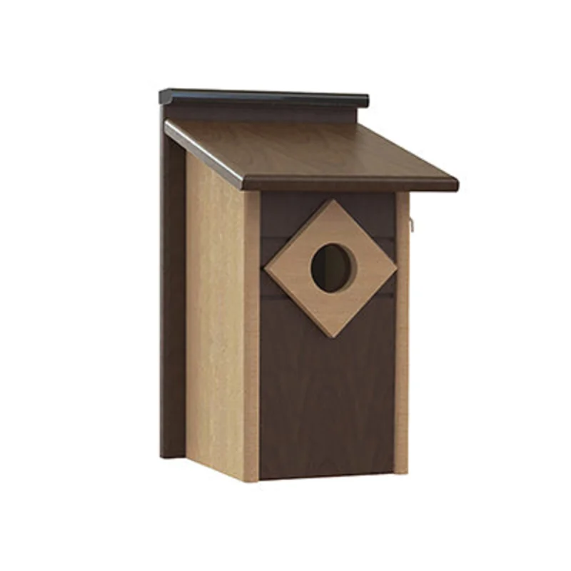 Going Green Contemporary Bluebird House with Predator Guard Brown & Tan Brown