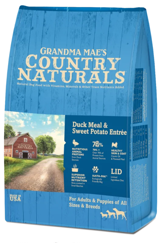 Grandma Mae's Country Naturals Duck Meal & Sweet Potato Entre Dog Food