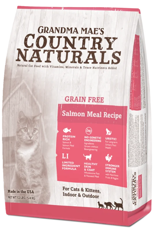 Grandma Mae's Country Naturals Grain Free Salmon Meal Recipe for Cats & Kittens