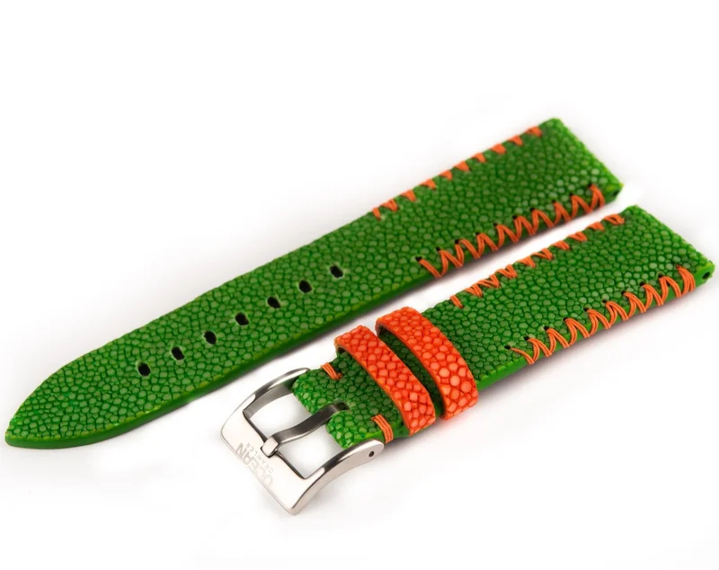 Green Stingray Leather Strap - 22mm