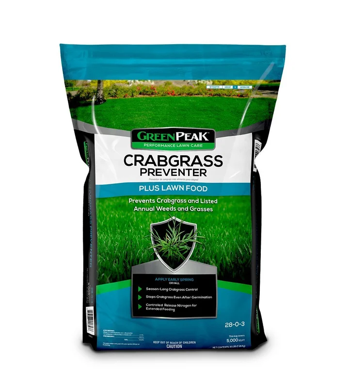 GreenPeak Crabgrass Preventer PLUS Lawn Food 28-0-3