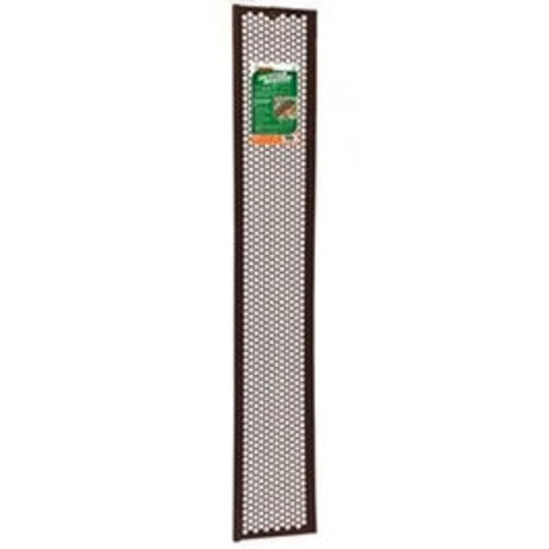 Gutter Guard Screen, Brown Vinyl, 6-5/8-In. x 3-Ft.
