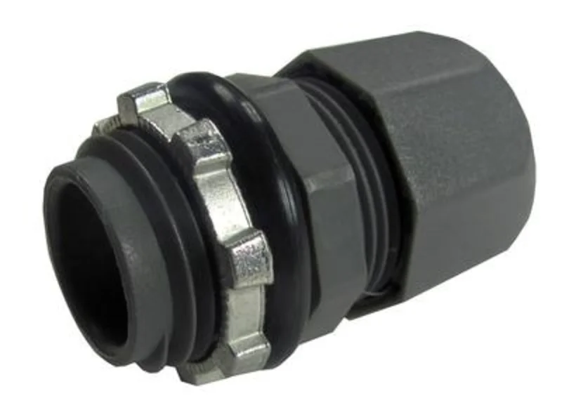 Halex Plastic ACC Non-Metallic Strain Relief Cord Connector