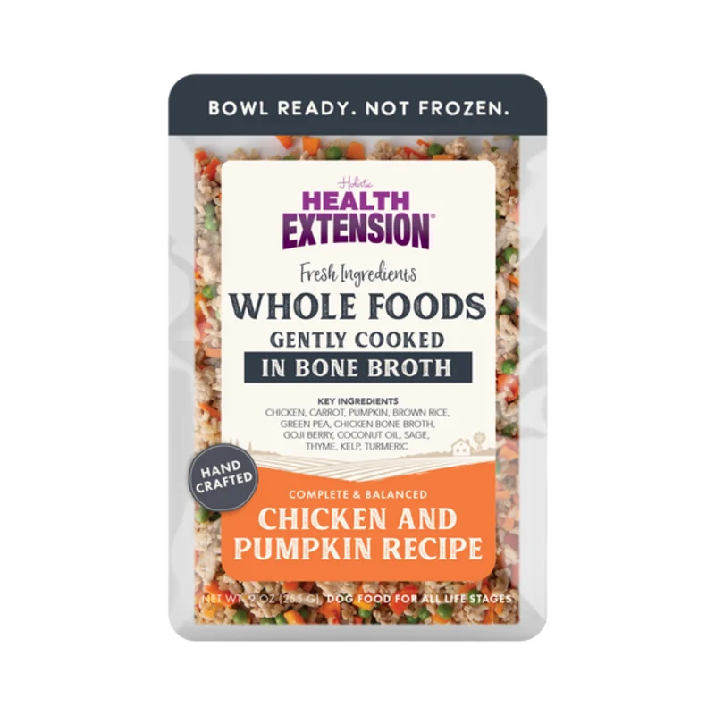 Health Extension Gently Cooked Chicken and Pumpkin Recipe for Dogs