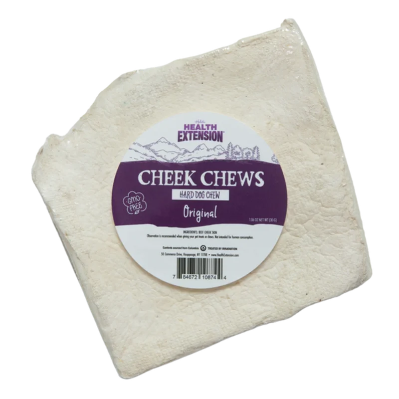 Health Extension Natural Cheek Chew Hard Dog Chew Original