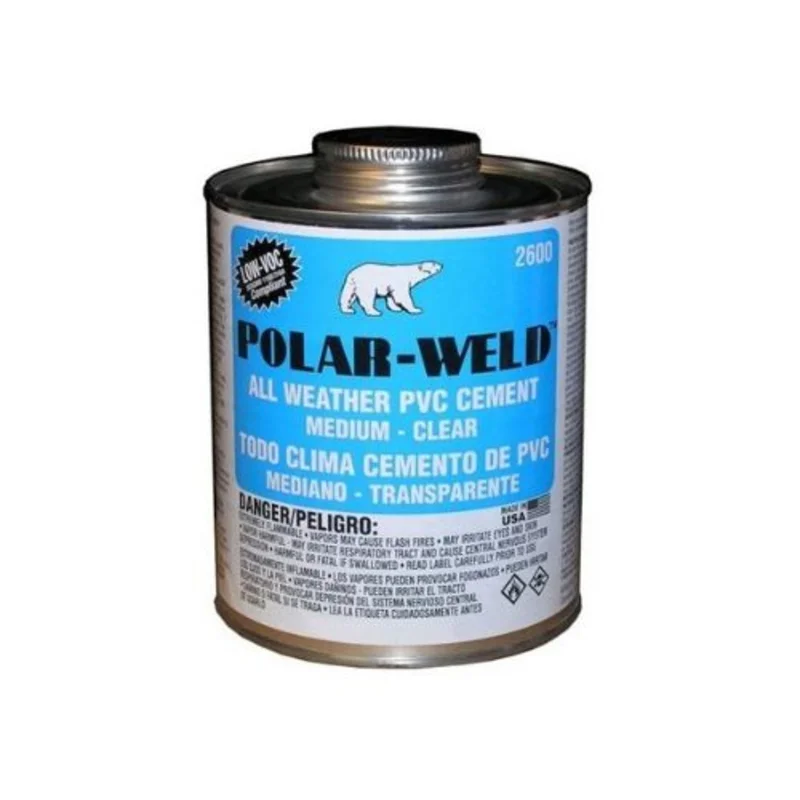 Heavy Bodied All Weather PVC Pipe & Fittings Cement Clear G2646S