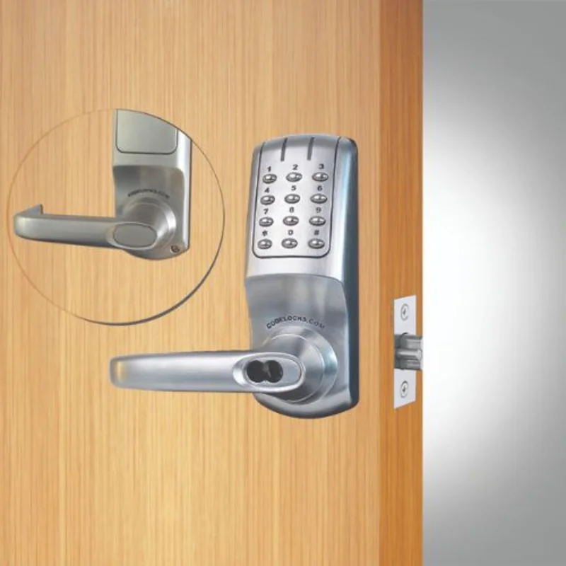 Heavy Duty Back-to-Back Tubular Latch Electronic Door (SFIC, Keys Not Included)