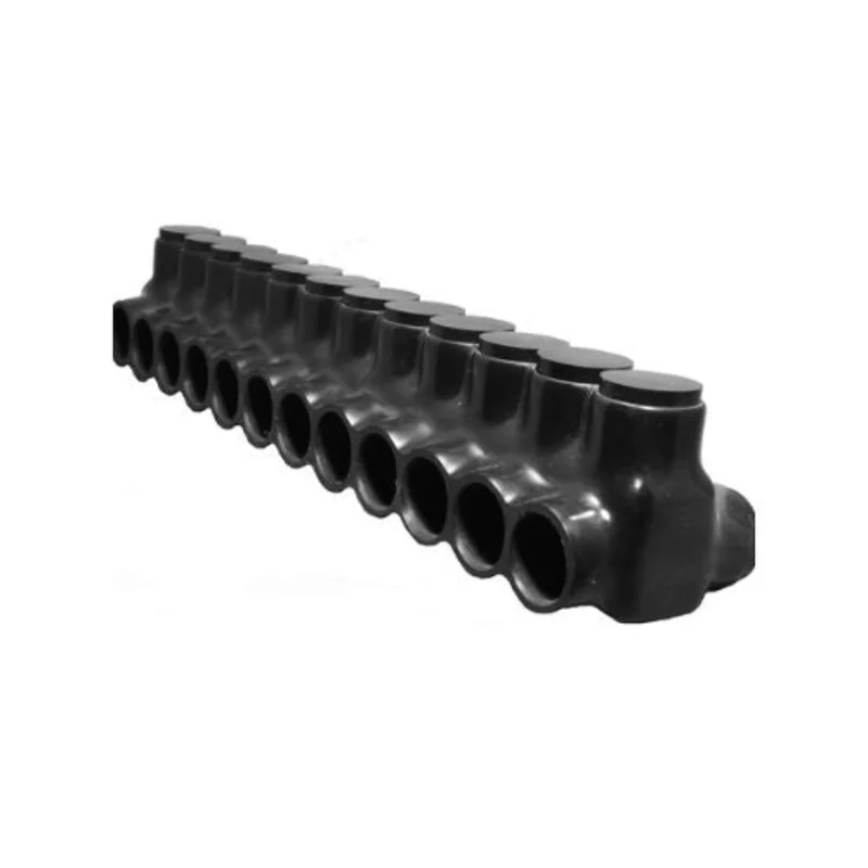 High Capacity Multi Port Electrical Distribution Connector Block Black 97692