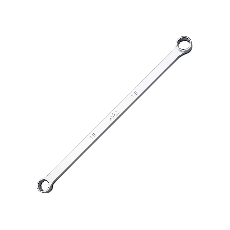 High-Performance Long Double-Box Wrench 16mm x 18mm - 12-PT.
