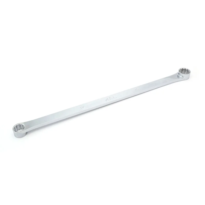 High-Performance Long Double-Box Wrench 17mm x 19mm - 12-PT.