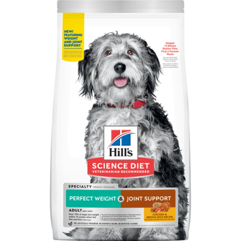 Hill's Science Diet Adult Perfect Weight & Joint Support Chicken Recipe Dry Dog Food