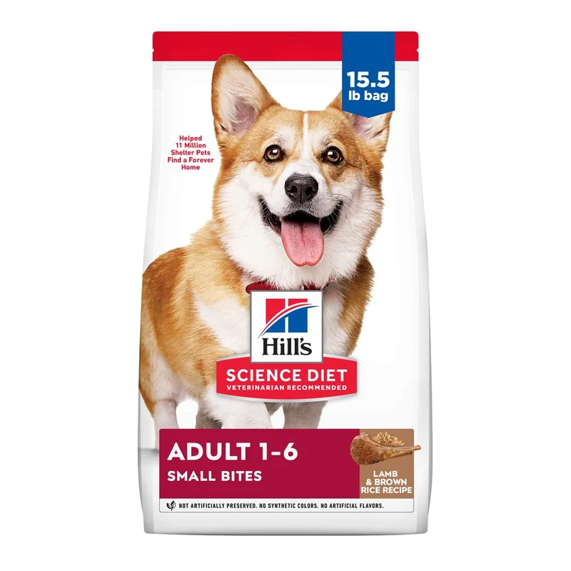 Hill's Science Diet Adult Small Bites Dog Food, Lamb Meal & Brown Rice Recipe