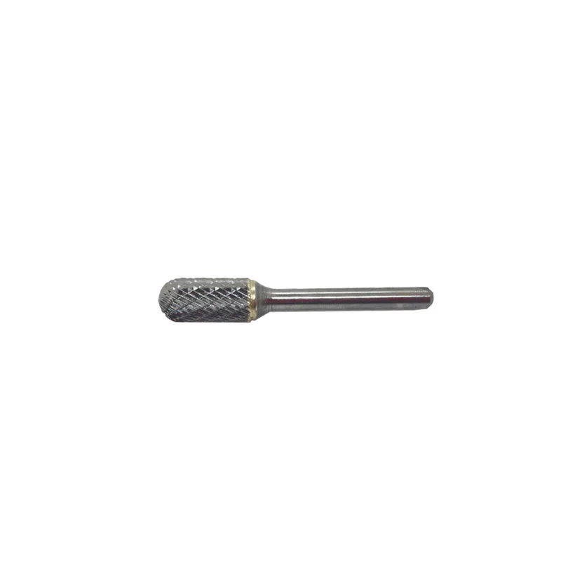 HTC SC-5 Double Cut Cylindrical Radius Carbide Burr 1/4" SH, 1/2" D, 1" CL
