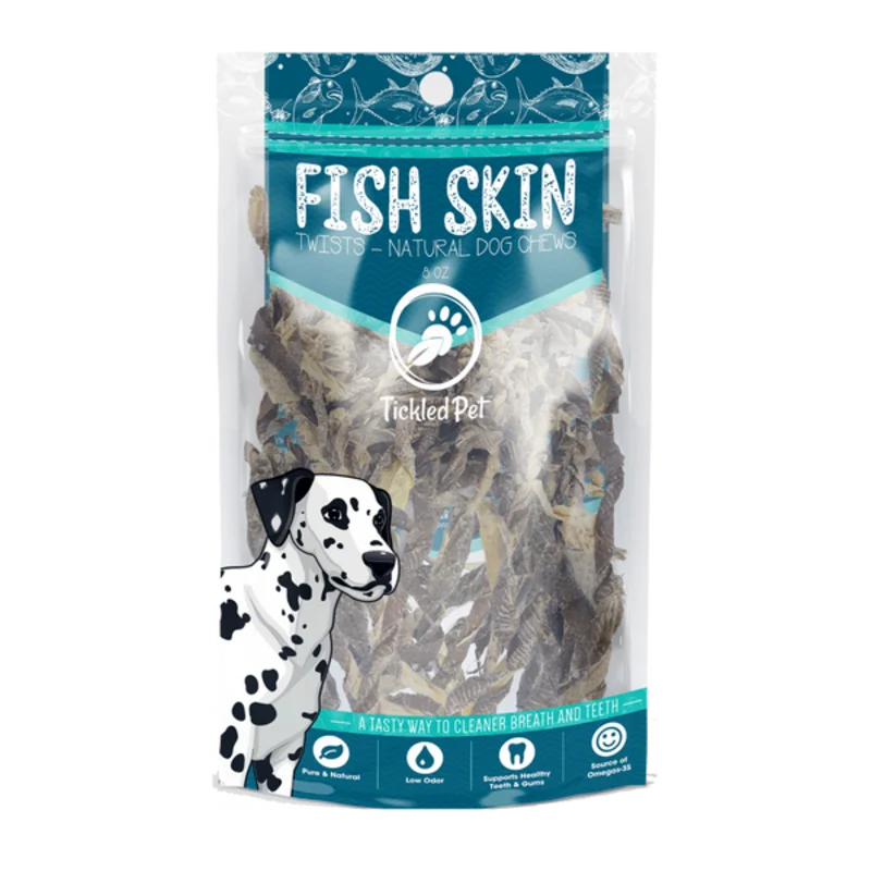 Icelandic Codfish Skin Twists Dog Treats