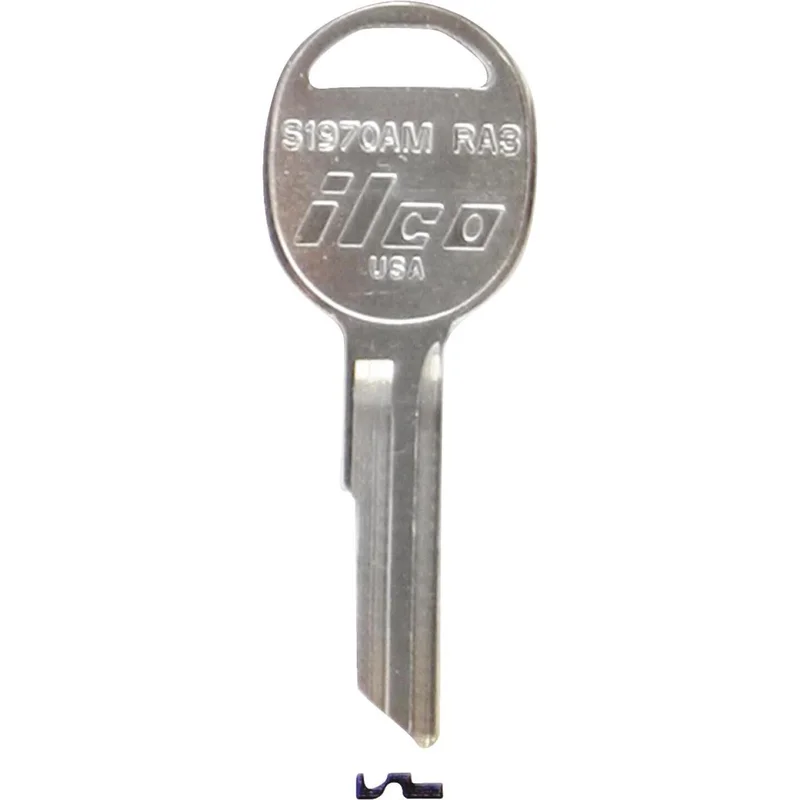 ILCO AMC Nickel Plated Automotive Key, RA3 (10-Pack)