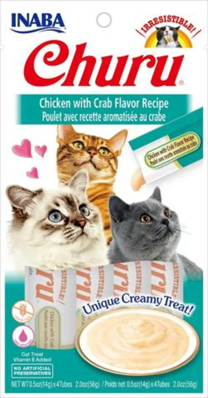 Inaba Churu Pure Chicken with Crab Flavor Cat Treats