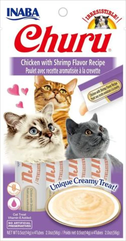 Inaba Churu Pure Chicken with Shrimp Flavor Cat Treat