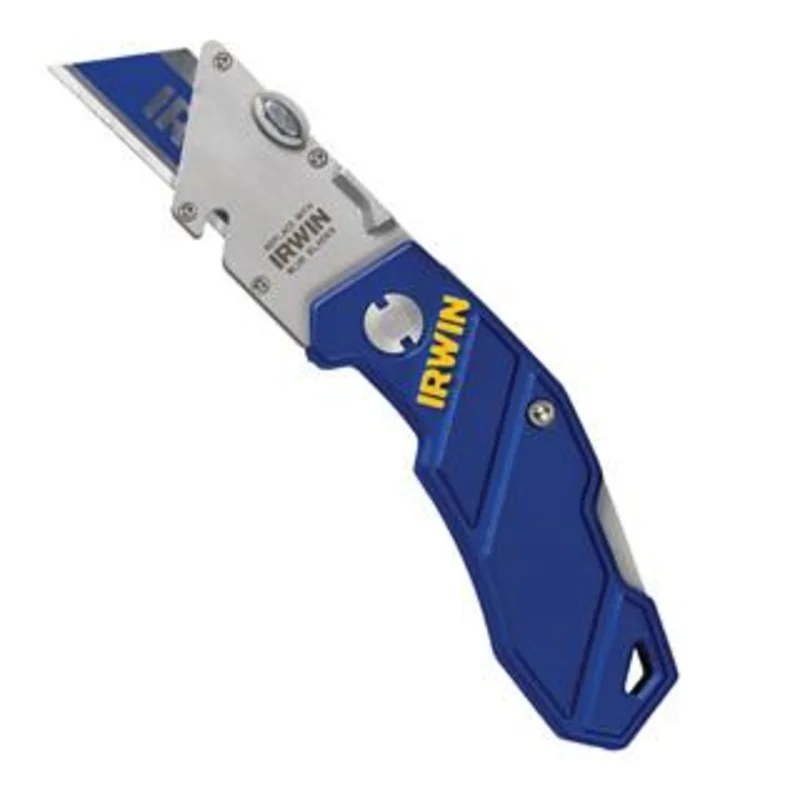 Irwin  Folding Quick Change Utility Knife Black Black