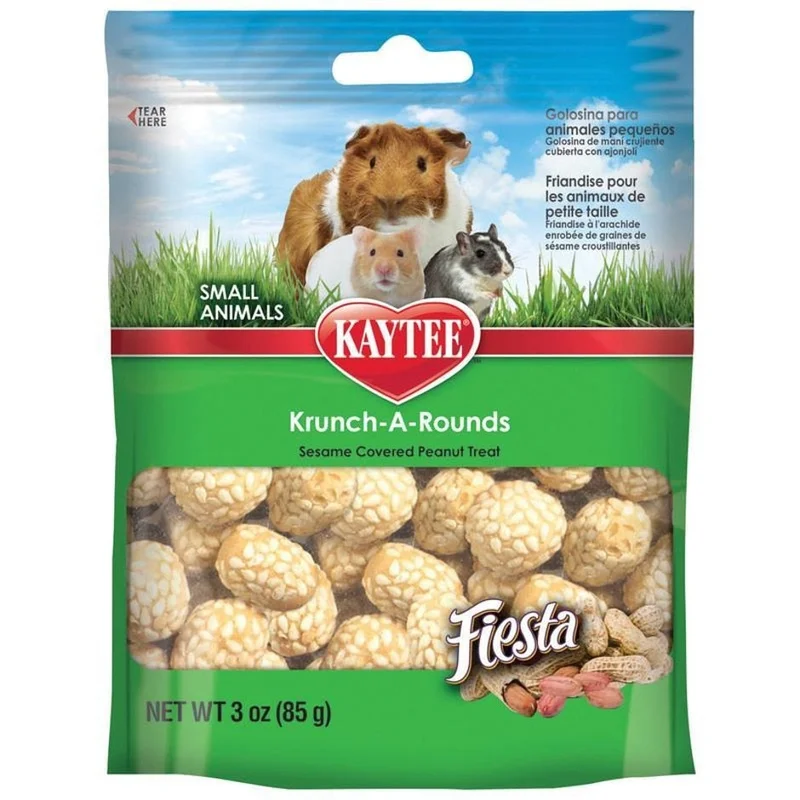 Kaytee Fiesta Krunch-A-Rounds Small Animal Treat PEANUT