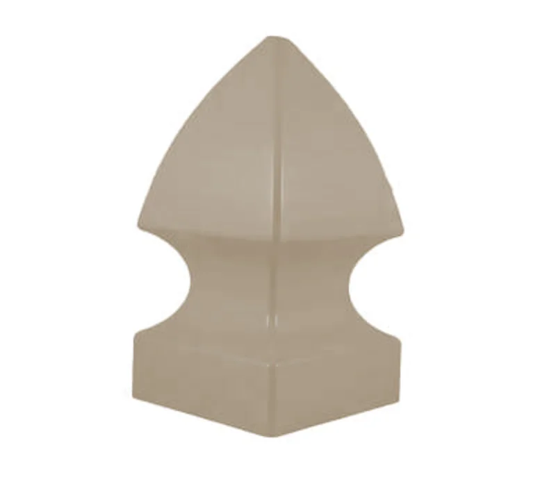 Khaki 4" Gothic Cap