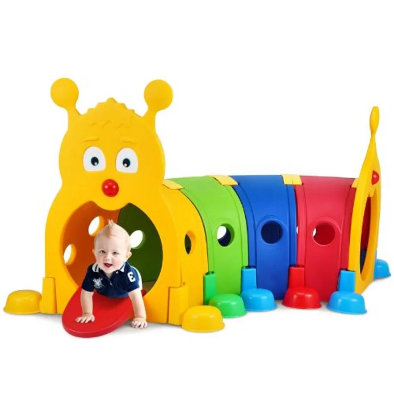 Kids Caterpillar Climbing & Crawl Tunnel  Multicolor for Kids