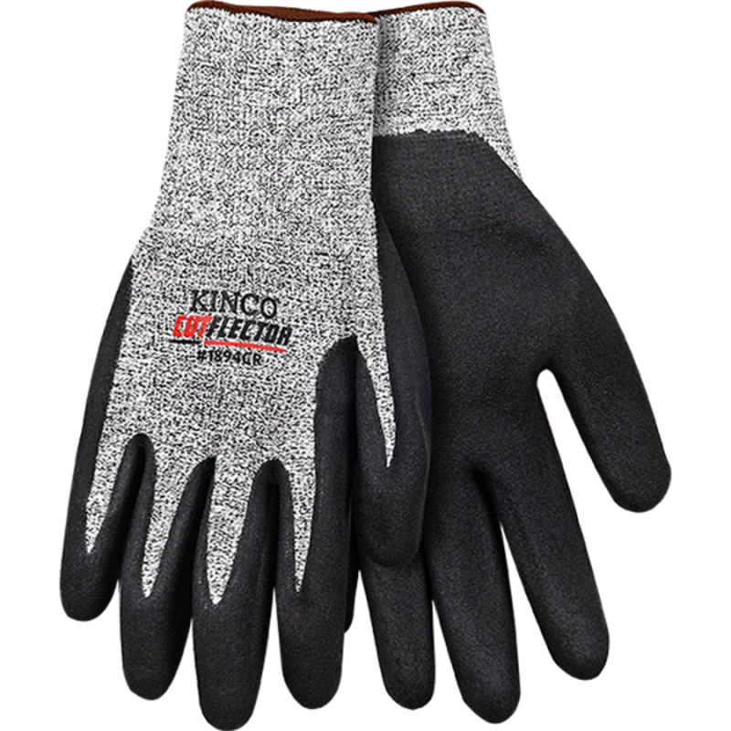 Kinco CutFlector Knit Shell & Sandy Foam Nitrile Palm Speckled Gray