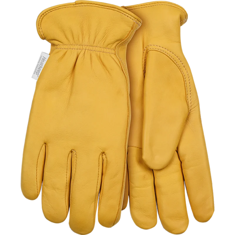 Kinco Women's Lined Premium Grain Deerskin Driver Golden