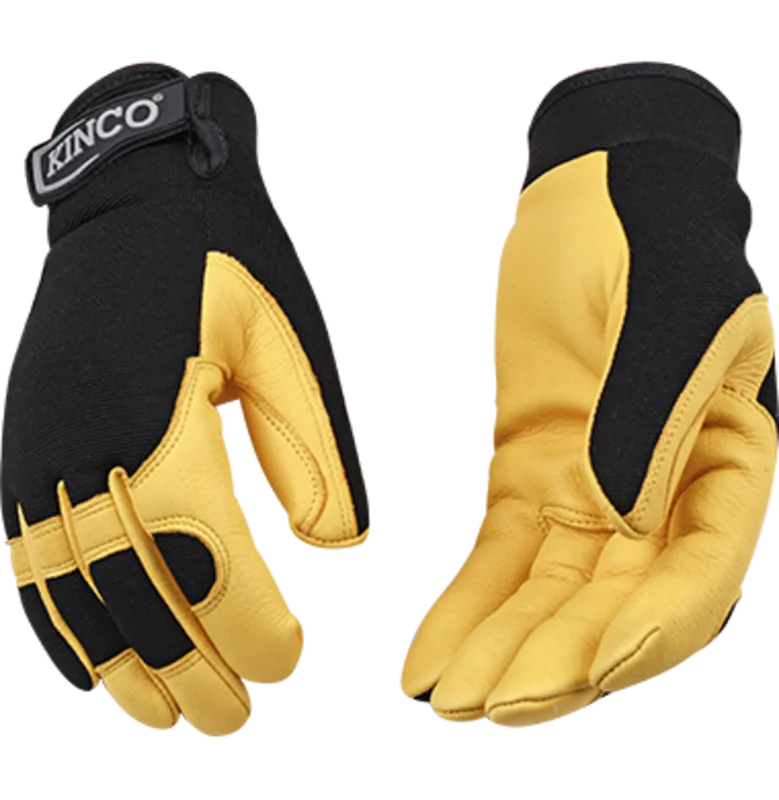 KincoPro Premium Grain Deerskin & Synthetic Hybrid with Pull-Strap