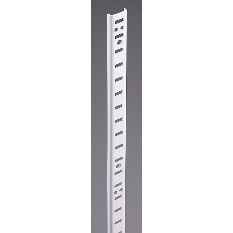 Knape & Vogt 255 Series 72 In. Zinc-Plated Steel Mortise-Mount Pilaster Shelf Standard