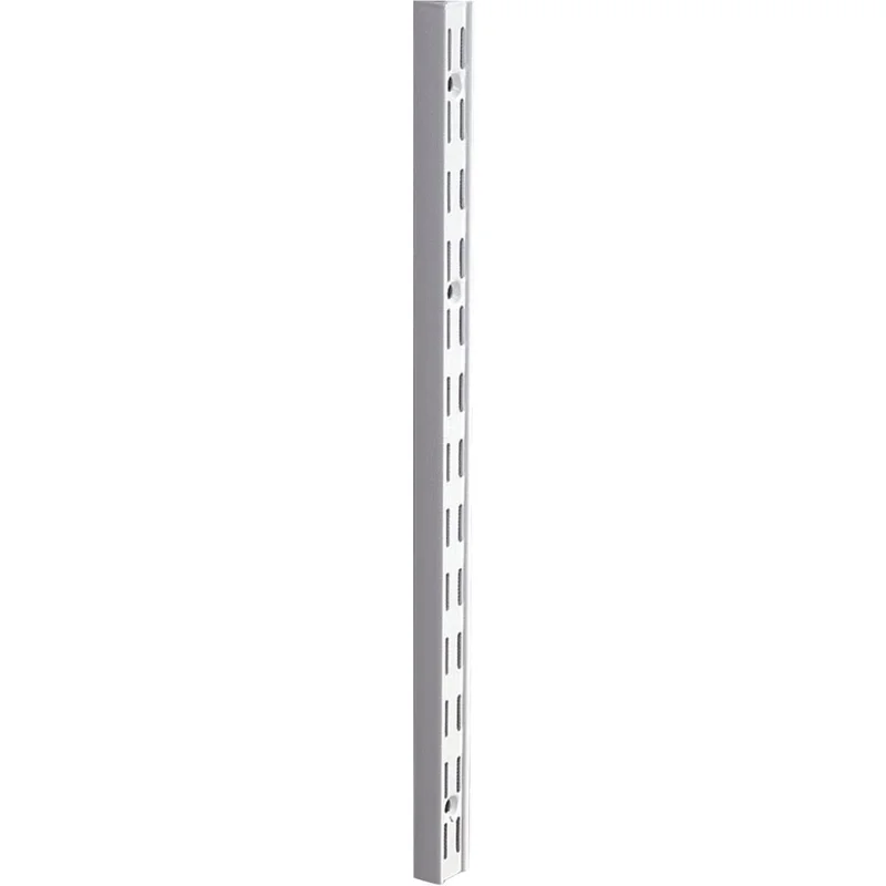 Knape & Vogt 82 Series 16-1/2 In. Titanium Steel Heavy-Duty Double-Slot Shelf Standard