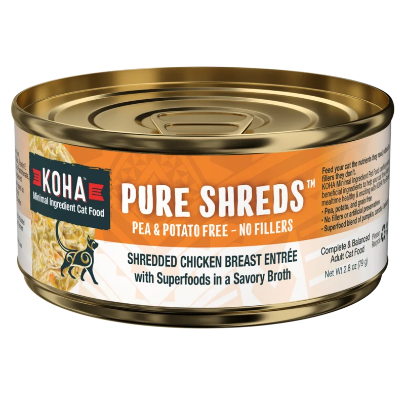KOHA Cat Pure Shredded Chicken 2.8oz