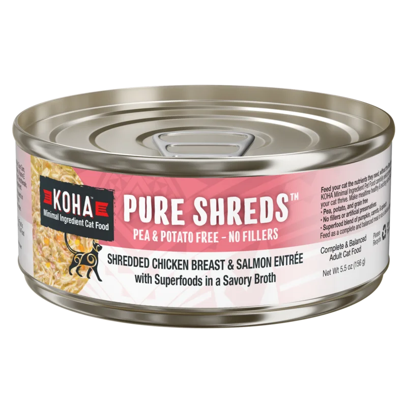 KOHA Cat Pure Shredded Chicken & Salmon 2.8oz