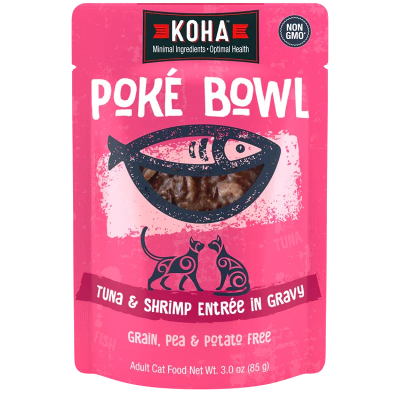 Koha Pok Bowl Tuna & Shrimp Entre in Gravy for Cats