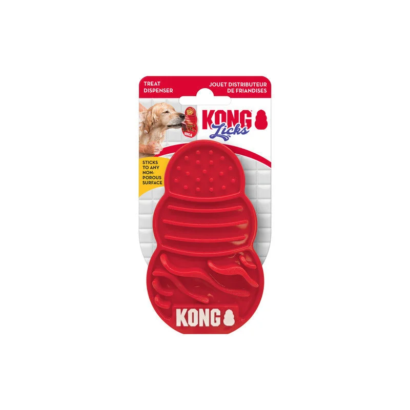 Kong Licks Dog Toy Red