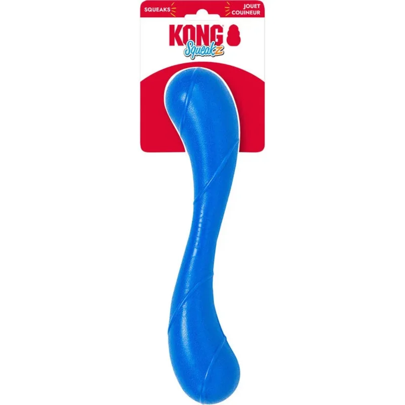 KONG Squeakz Stick Dog Toy Blue