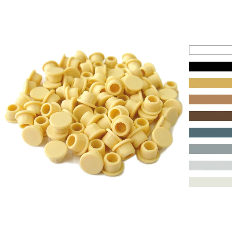 Lamello Clamex 6mm Hole Cover Caps 90 White