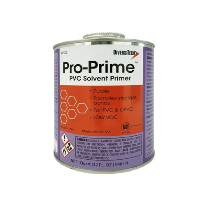 Large Capacity Purple Pipe And Fitting Primer With Brush Applicator Purple PP-G