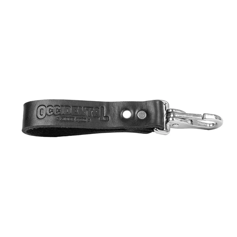 Leather Utility Snap Black